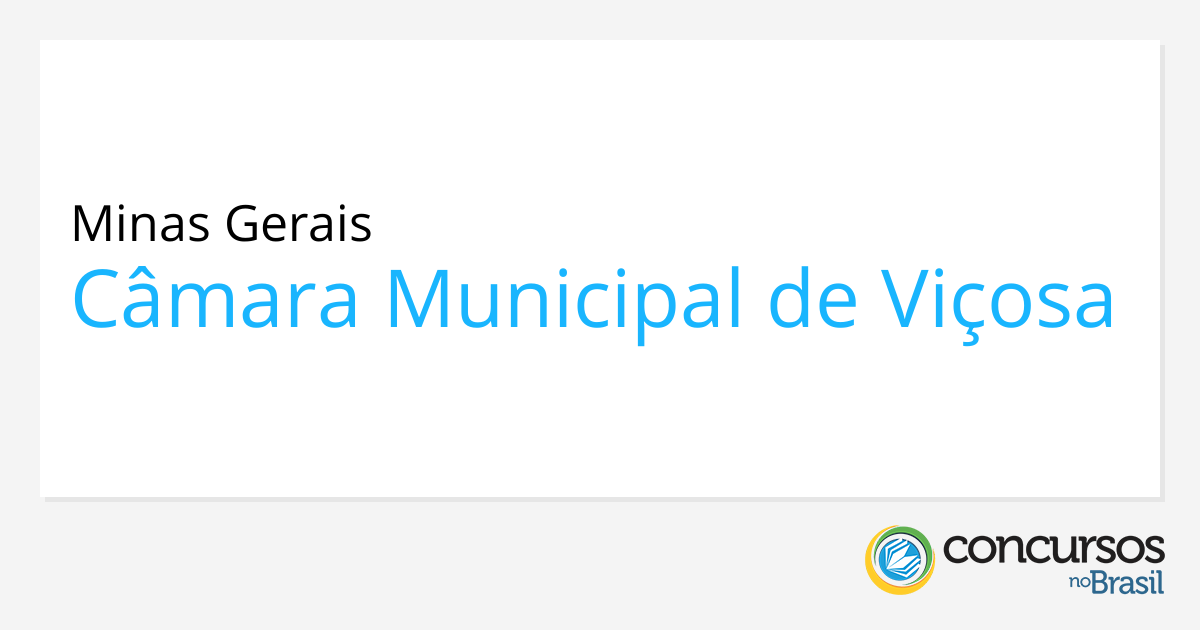 Concurso Câmara Municipal de Viçosa - MG