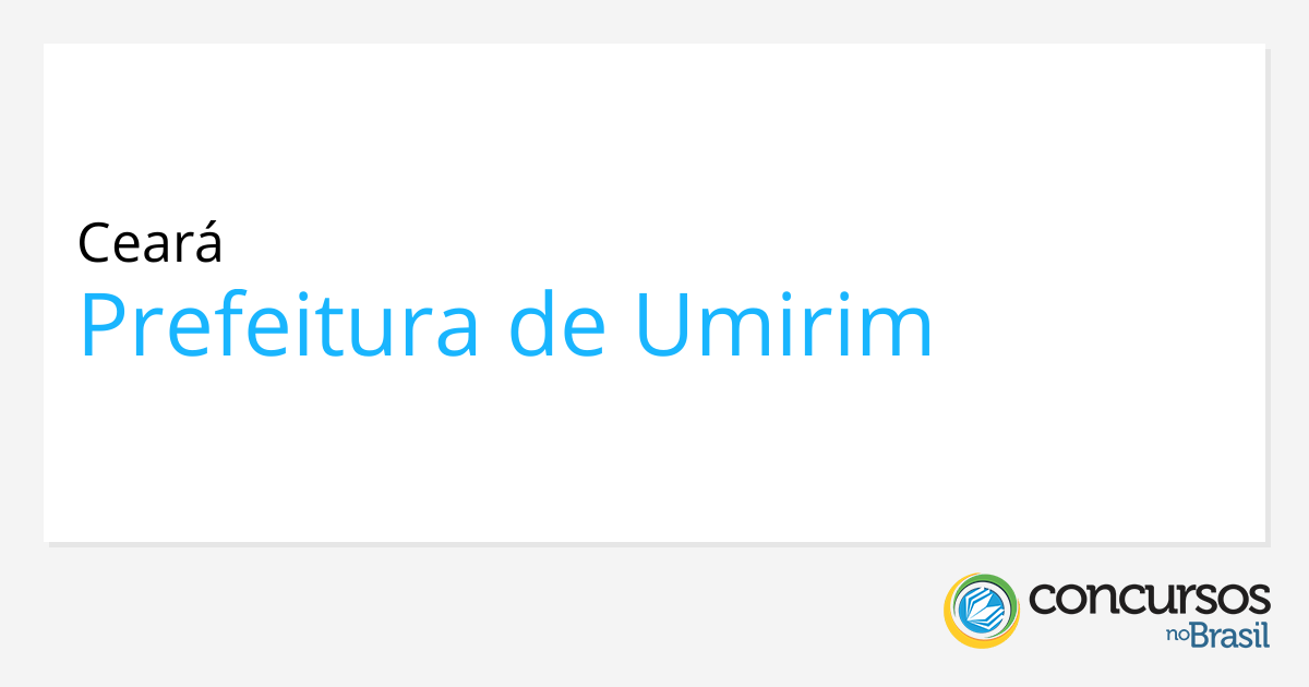 Concurso Prefeitura De Umirim Ce 8764